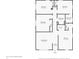 Floor plan layout showcasing the first floor of the house with room dimensions at 1043 E Castle Ave, Indianapolis, IN 46227