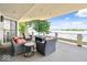 Cozy balcony offers an inviting spot to enjoy the beautiful lake panorama at 10919 Brigantine Dr, Indianapolis, IN 46256