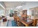 Elegant dining room with a large table and plenty of natural light at 10919 Brigantine Dr, Indianapolis, IN 46256