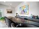 Home wet bar offering great design with barstool seating at 10919 Brigantine Dr, Indianapolis, IN 46256