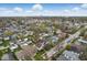 This high aerial view of the home highlights its neighborhood location and proximity to city at 122 S 3Rd Ave, Beech Grove, IN 46107