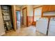 Functional laundry room features side-by-side washer and dryer hookups and ample space at 122 S 3Rd Ave, Beech Grove, IN 46107