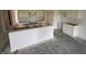 A kitchen featuring white cabinets and an island, waiting for customization and offering a modern, minimalist design at 1319 Fleming Dr, Greenfield, IN 46140