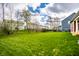 Expansive backyard with lush green lawn and mature trees, perfect for outdoor activities and relaxation at 15144 Bentfield Ct, Fishers, IN 46037
