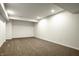 Unfurnished basement featuring neutral carpeting and recessed lighting, perfect for a Gathering room or recreation area at 15144 Bentfield Ct, Fishers, IN 46037