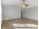 Bright living room featuring hardwood floors and a ceiling fan at 158 Bloomfield Ln, Westfield, IN 46074