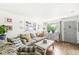 Bright living room featuring a comfortable couch and stylish decor at 1850 Cruft St, Indianapolis, IN 46203
