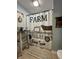 Bright bathroom featuring 'Sweet Farm' shower curtain, a modern design touch at 1873 W 950 S, Pendleton, IN 46064
