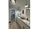 Charming bathroom with shiplap walls, dual sinks, and stylish fixtures at 1873 W 950 S, Pendleton, IN 46064