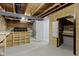 Unfinished basement with utility access and open space for customization at 1979 Lunenburg Dr, Westfield, IN 46074