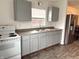 Functional kitchen featuring sleek countertops, ample cabinetry, and modern appliances for convenience at 2632 Walker Ave, Indianapolis, IN 46203
