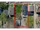 An overhead shot that shows the property's layout and its location within the neighborhood at 3320 E New York St, Indianapolis, IN 46201