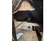 Exposed attic rafters and beams offering a spacious layout, indicating a potential renovation project at 3320 E New York St, Indianapolis, IN 46201