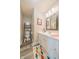 Bathroom featuring a single vanity and a toilet with -size seat at 358 W Tansey Xing, Westfield, IN 46074