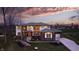 Stunning two-story home featuring unique architectural design, professional landscaping, and a long driveway at 4292 Alderborough Way, Zionsville, IN 46077