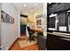 Creative office space with built-in desk and storage solutions, perfect for working from home at 5528 State Road 144, Greenwood, IN 46143