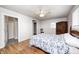 Comfortable bedroom with closet and hardwood flooring at 5541 S County Road 150 E, Clayton, IN 46118