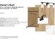 Owner's bath design palette with cabinets, countertops, flooring, and hardware selections at 6217 Hampton Walk Blvd, McCordsville, IN 46055