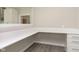 Built-in desk and drawers in a bright office space at 7215 Barrett Dr, Brownsburg, IN 46112