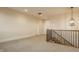 Bonus room featuring plush carpet, recessed lighting, and staircase access at 8092 Abington Way, Zionsville, IN 46077