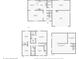 Complete floor plan including first floor, second floor, and basement of the property at 8332 Tanager Ln, Indianapolis, IN 46256