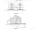 Architectural drawings of a proposed two-story home featuring classic design and covered porches at 8448 E Dobbs Cemetary Rd, Columbus, IN 47201