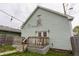 Cozy backyard with a deck and string lights at 926 Olive St, Indianapolis, IN 46203