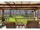 Back porch with seating and backyard view at 9570 S 300 W, Columbus, IN 47201