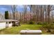 Backyard with mature trees at 9570 S 300 W, Columbus, IN 47201