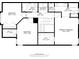 Second-floor plan featuring bedrooms, bathrooms, walk-in closets, and a laundry area at 1032 Grovewood Dr # 0, Beech Grove, IN 46107