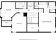 Upstairs featuring bedrooms, bathrooms, walk-in closets, hall, and laundry area at 1032 Grovewood Dr # 0, Beech Grove, IN 46107