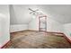 Attic space with potential for storage or finishing at 1114 N Mount St, Indianapolis, IN 46222