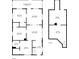 Detailed floor plan showcasing the layout of the home's bedrooms, kitchen, and living spaces at 1114 N Mount St, Indianapolis, IN 46222