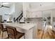 Eat-in kitchen featuring a large countertop island and stainless steel appliances at 12011 Glen Cove Dr, Indianapolis, IN 46236