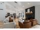 Open living space with fireplace, dining area and kitchen, creates an inviting atmosphere at 12011 Glen Cove Dr, Indianapolis, IN 46236