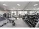 Well-equipped gym featuring weight machines, free weights, and a mirrored wall at 1230 Amberley Way, Westfield, IN 46074