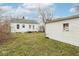 A view of the home's backyard, featuring a detached garage at 1726 N Euclid Ave, Indianapolis, IN 46218