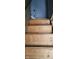 The wooden stairway shows damage at 1924 E Maryland St, Indianapolis, IN 46201