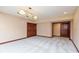 Finished basement featuring neutral paint, recessed lighting, and plush carpeting at 1937 Knightsbridge Rd, Danville, IN 46122