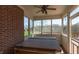 Covered screened porch with hot tub and views at 1937 Knightsbridge Rd, Danville, IN 46122