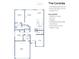 Detailed floor plan featuring three bedrooms, sunroom, fireplace, and a double bowl Primary bath sink at 19571 Atwater Ave, Sheridan, IN 46069
