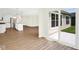 Open living room and kitchen area with slider doors to patio and backyard at 19602 Atwater Ave, Sheridan, IN 46069