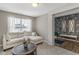 Cozy living room with patterned wallpaper and plenty of natural light at 19602 Atwater Ave, Sheridan, IN 46069