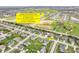 Aerial view showing the property's close proximity to Freedom Springs Water Park and Freedom Park at 1968 Saratoga Dr, Greenwood, IN 46143