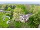 Large home with lounge area and fireplace surrounded by mature landscaping and trees at 1995 W 116Th St, Carmel, IN 46032