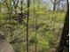Backyard view from porch shows trees and a home at 21 Osage Ct, Columbus, IN 47201