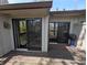 Large deck with dual sliding glass doors for easy access and grill at 21 Osage Ct, Columbus, IN 47201