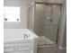 Bright bathroom featuring soaking tub and glass shower with tiled walls at 2261 Mustang Chase Dr, Carmel, IN 46074