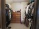 Walk-in closet with ample storage and a dresser at 2427 Cedar Bend Dr, Anderson, IN 46011