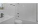Classic bathroom with white fixtures and modern black hardware at 2526 David Dr, Westfield, IN 46074